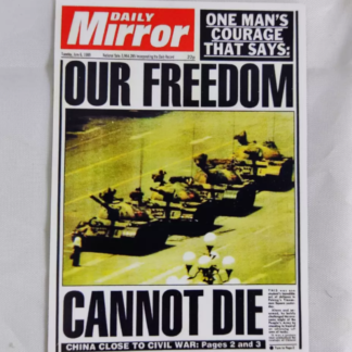 Tank Man Tiananmen Square 2"x3" Freedom Fridge Magnet