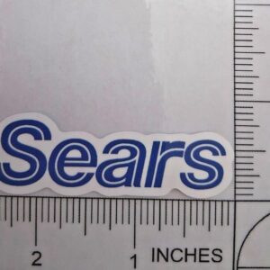 Sears Retro 80s 90s Glossy Waterproof Logo Decal Sticker