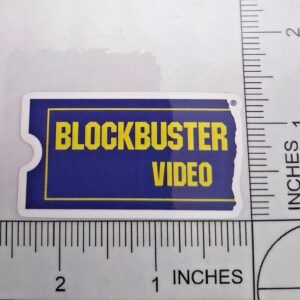 Blockbuster Video Retro 80s 90s Glossy Waterproof Logo Decal Sticker