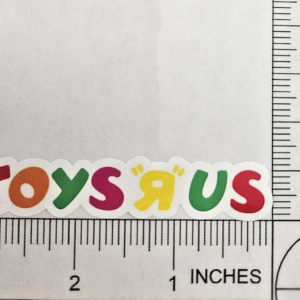 Toysrus Toys R Us Retro 80s 90s Glossy Logo Decal Sticker