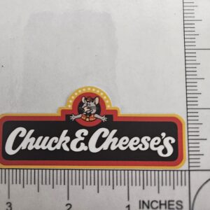 Chuck E Cheese's Retro Logo Waterproof Vinyl Decal Sticker 3.25"x1.5"