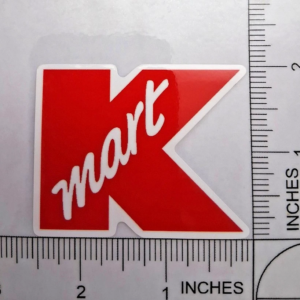 Kmart Retro 80s 90s Glossy Waterproof Logo Decal Sticker 2.5"x2"