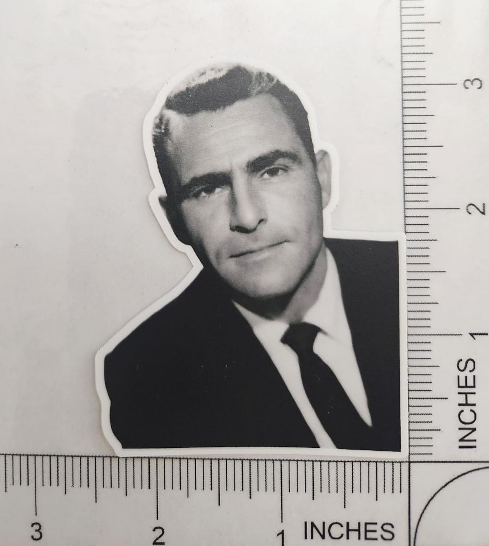Rod Serling Twilight Zone Waterproof Vinyl Decal Sticker 3.25"x2.5"