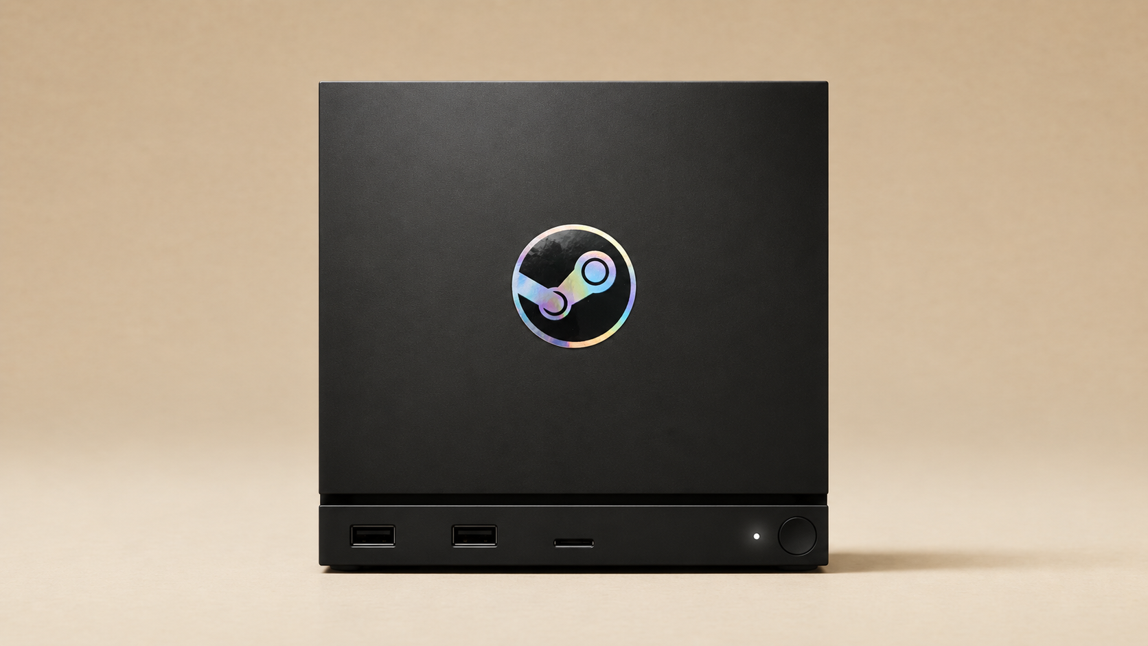 Steam Deck Machine HOLO Foil Badge Vinyl Sticker decal Logo 1.5"x1.5" Hologram - Image 2